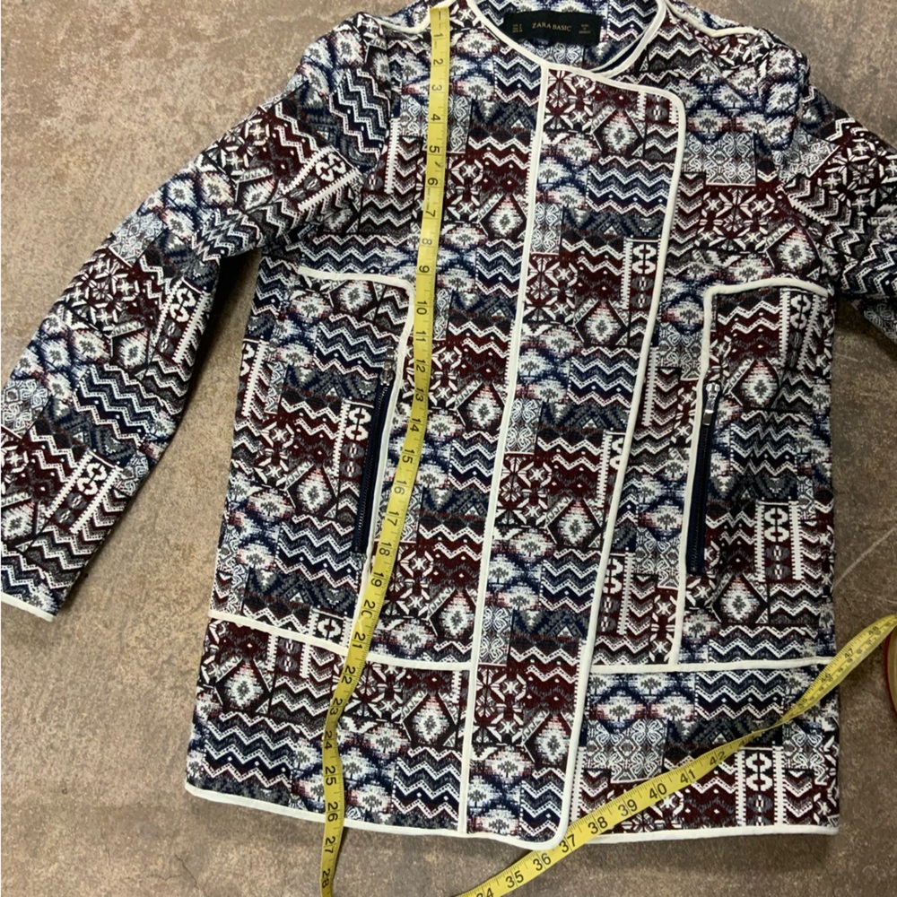 Zara Basic Small Multicolor Tapestry Aztec Boho F… - image 5